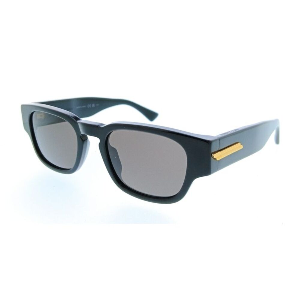 Bottega Veneta BV1460S-001 Black Square Oversized Mens Sunglasses